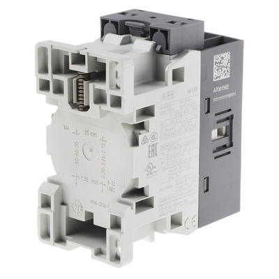 ABB AF Series Contactor, 48 → 130 V ac/dc Coil, 3-Pole, 7 A, 4 kW, 3NO, 690 V ac