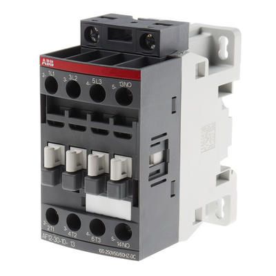 ABB AF Series Contactor, 230 V ac Coil, 3-Pole, 9 A, 5.5 kW, 3NO, 690 V ac