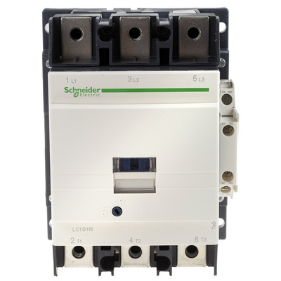 Schneider Electric LC1D Series Contactor, 48 V ac Coil, 3-Pole, 115 A, 3NO, 1 kV ac, 690 V dc