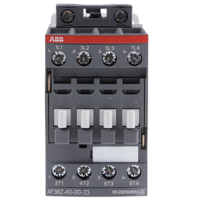 ABB AF Series Contactor, 230 V ac Coil, 4-Pole, 55 A, 18.5 kW, 4NO, 690 V ac