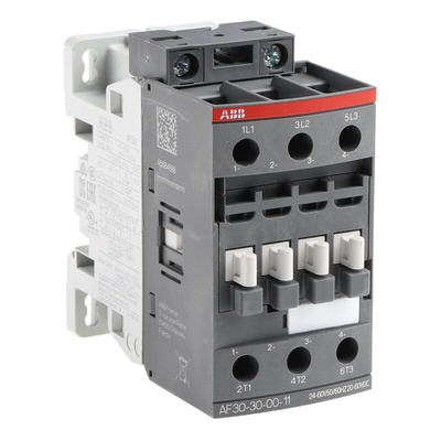 ABB AF Series Contactor, 24 V ac/dc Coil, 3-Pole, 50 A, 15 kW, 3NO, 690 V ac