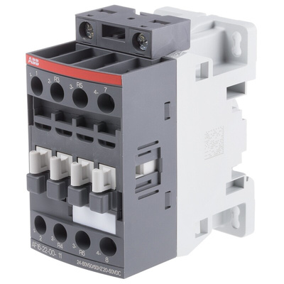 ABB AF Series Contactor, 24 V ac/dc Coil, 4-Pole, 30 A, 7.5 kW, 2NO + 2NC, 690 V ac