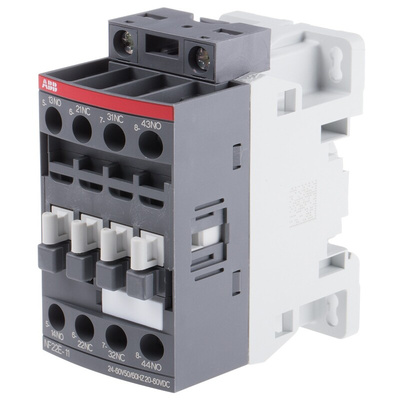 ABB NF Series Contactor, 24 V ac/dc Coil, 4-Pole, 6 A, 2NO + 2NC, 690 V ac