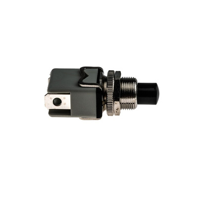 APEM 1NO Momentary Push Button Switch, 12.2 (Dia.)mm, Panel Mount, 250V ac