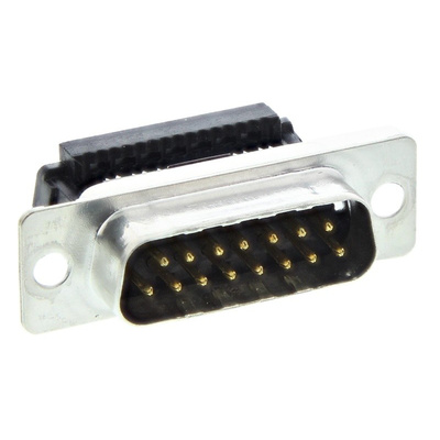 Provertha TMC-SK 15 Way Right Angle Cable Mount D-sub Connector Plug, 1.27mm Pitch