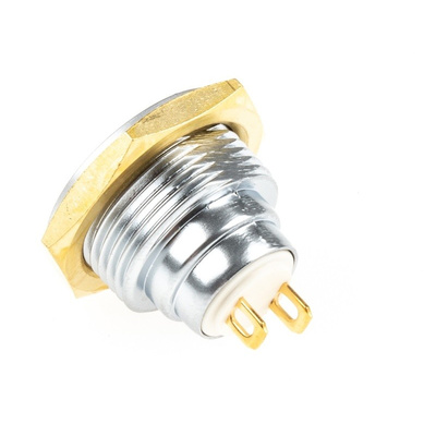 ITW 57 Single Pole Single Throw (SPST) Momentary Clear LED Miniature Push Button Switch, IP67, 16.1mm, Panel Mount,