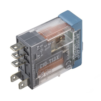 Releco, 110V dc Coil Non-Latching Relay SPDT, 6A Switching Current PCB Mount,  Single Pole