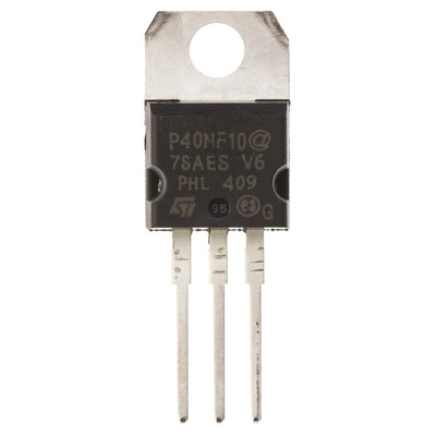 N-Channel MOSFET, 50 A, 100 V, 3-Pin TO-220 STMicroelectronics STP40NF10