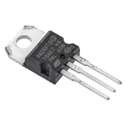 N-Channel MOSFET, 50 A, 100 V, 3-Pin TO-220 STMicroelectronics STP40NF10