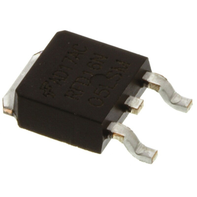 N-Channel MOSFET, 16 A, 50 V, 3-Pin DPAK onsemi RFD16N05LSM9A