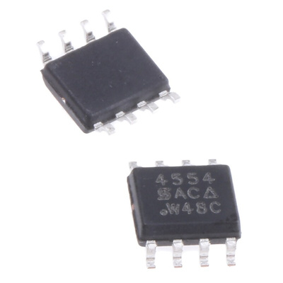 Dual N/P-Channel-Channel MOSFET, 8 A, 40 V, 8-Pin SOIC Vishay SI4554DY-T1-GE3