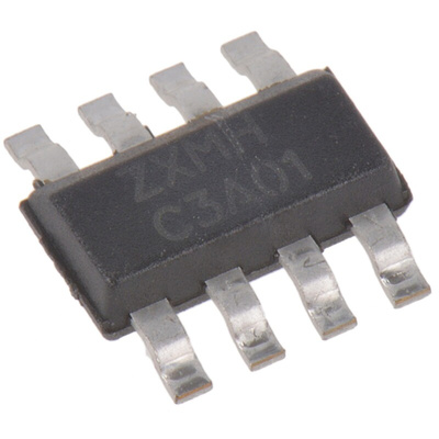 Quad N/P-Channel-Channel MOSFET, 1.8 A, 3.1 A, 30 V, 8-Pin SM Diodes Inc ZXMHC3A01T8TA