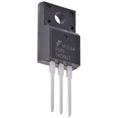 N-Channel MOSFET, 4 A, 500 V, 3-Pin TO-220F onsemi FDPF5N50UT