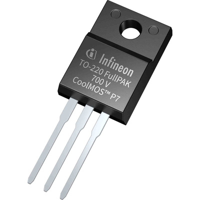 N-Channel MOSFET, 10 A, 700 V, 3-Pin TO-220 FP Infineon IPA70R450P7SXKSA1