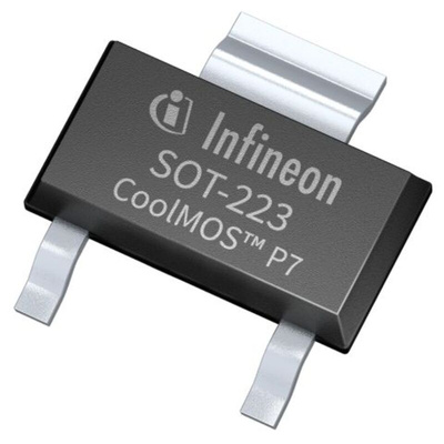 N-Channel MOSFET Transistor & Diode, 16 A, 650 V, 3-Pin SOT-223 Infineon IPN60R600P7SATMA1