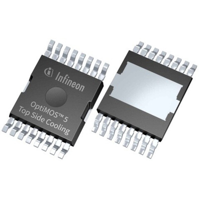 N-Channel MOSFET, 400 A, 80 V, 16-Pin PG HDSOP-16 (TOLT) Infineon IAUS300N08S5N012TATMA1