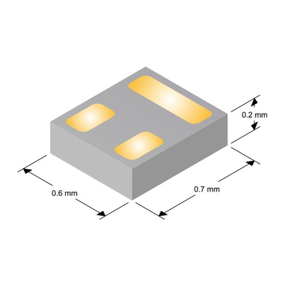 P-Channel MOSFET, –3.6 A, –20 V PICOSTAR Texas Instruments CSD25501F3T