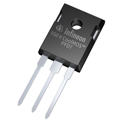 N-Channel MOSFET, 17.5 A, 950 V, 3-Pin TO-247 Infineon IPW95R310PFD7XKSA1