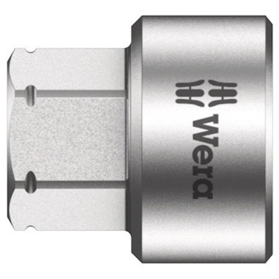 Wera 1/4 in Drive 12mm Standard Socket, 6 point, 18 mm Overall Length