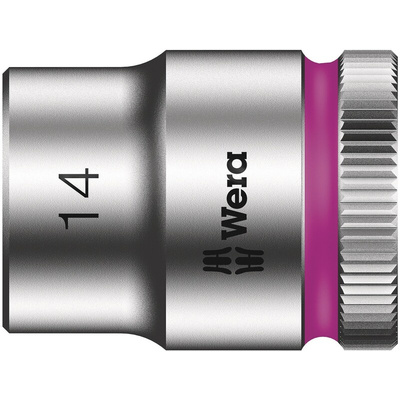 Wera 3/8 in Drive 14mm Standard Socket, 6 point, 29 mm Overall Length