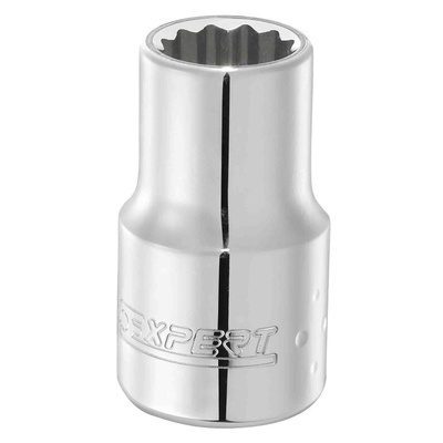 Expert by Facom 1/2 in Drive 23mm Standard Socket, 12 point, 40 mm Overall Length