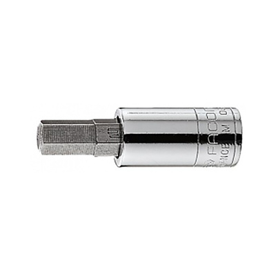Facom 1/4 in Drive Bit Socket, Hex Bit, 4mm, 37 mm Overall Length
