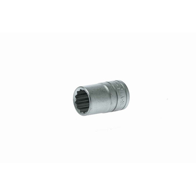 Teng Tools 1/2 in Drive 16mm Standard Socket, 12 point, 38 mm Overall Length