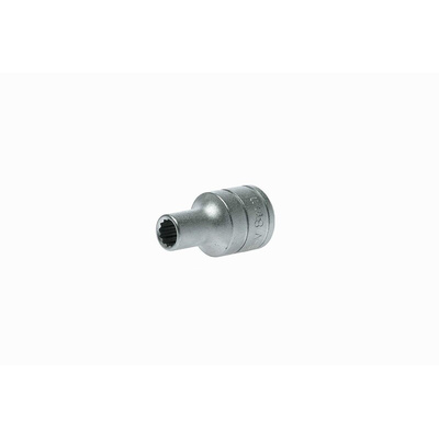 Teng Tools 1/2 in Drive 8mm Standard Socket, 12 point, 38 mm Overall Length