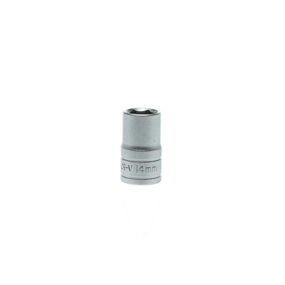 Teng Tools 1/2 in Drive 14mm Standard Socket, 6 point, 38 mm Overall Length