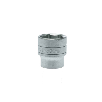 Teng Tools 1/2 in Drive 30mm Standard Socket, 6 point, 43 mm Overall Length