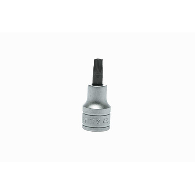 Teng Tools 1/2 in Drive Bit Socket, Tamperproof Torx Bit, T45