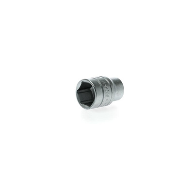 Teng Tools 1/4 in Drive 13mm Standard Socket, 6 point, 25 mm Overall Length