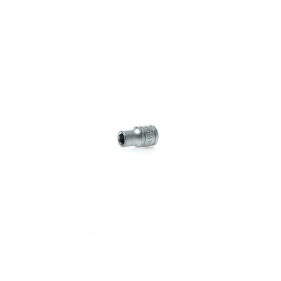 Teng Tools 1/4 in Drive 6mm Standard Socket, 6 point, 25 mm Overall Length