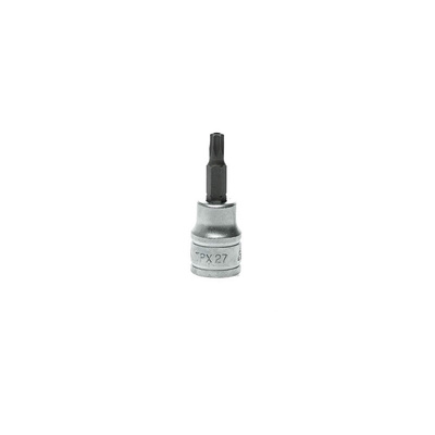 Teng Tools 3/8 in Drive Bit Socket, Tamperproof Torx Bit, T27