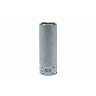 Teng Tools 1/2 in Drive 20mm Deep Socket, 12 point, 79 mm Overall Length