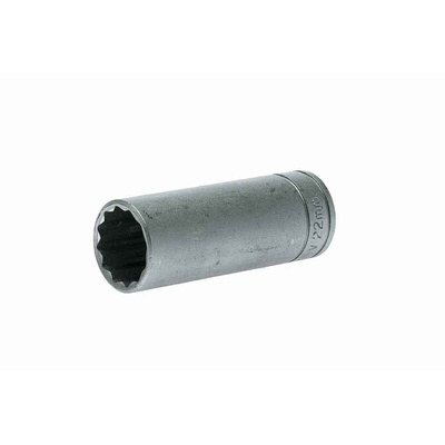 Teng Tools 1/2 in Drive 22mm Deep Socket, 12 point, 79 mm Overall Length