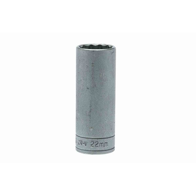 Teng Tools 1/2 in Drive 22mm Deep Socket, 12 point, 79 mm Overall Length