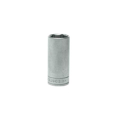 Teng Tools 3/8 in Drive 21mm Deep Socket, 6 point, 45.5 mm Overall Length