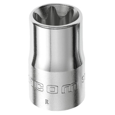 Facom 1/2 in Drive E18 Standard Socket, e-Torx, 37 mm Overall Length