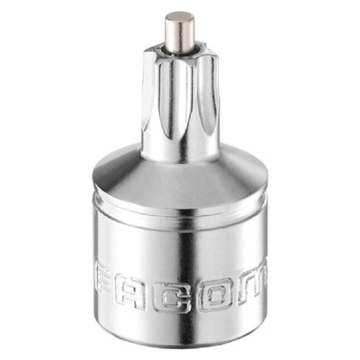 Facom 3/8 in Drive Drain Plug Key, Torx Bit, T45