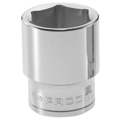 Facom 1/2 in Drive 31/32in Standard Socket, 6 point, 38 mm Overall Length
