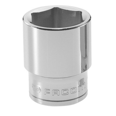 Facom 1/2 in Drive 16mm Standard Socket, 6 point, 36 mm Overall Length