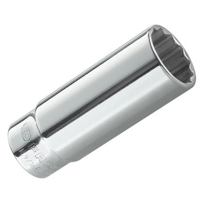 Facom 1/4 in Drive 3/16in Deep Socket, 12 point, 50 mm Overall Length