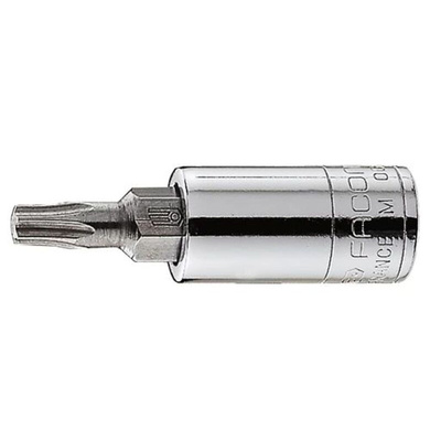 Facom 1/4 in Drive Bit Socket, Torx Bit, T20, 38 mm Overall Length