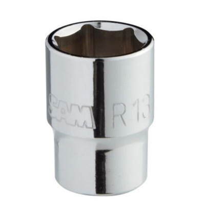 SAM 1/4 in Drive 6mm Standard Socket, 6 point, 25 mm Overall Length