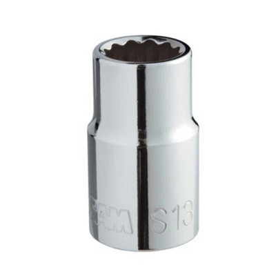 SAM 1/2 in Drive 11mm Standard Socket, 12 point, 38 mm Overall Length