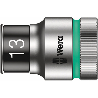 Wera 1/2 in Drive 37mm Standard Socket, 6 point, 105 mm Overall Length