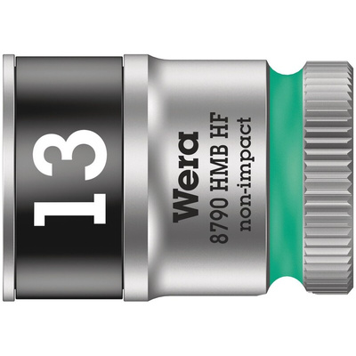 Wera 3/8 in Drive 29mm Standard Socket, 6 point, 96 mm Overall Length