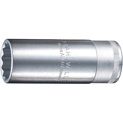 STAHLWILLE 1/2 in Drive 1 1/8in Deep Socket, 12 point, 84 mm Overall Length