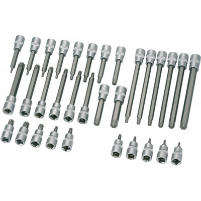 SAM 1/2 in Drive Bit Socket, Torx Bit, T55, 140 mm Overall Length
